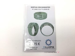 anillo oro 18k con piedra