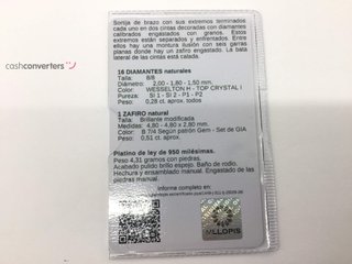 sortija platino con piedra