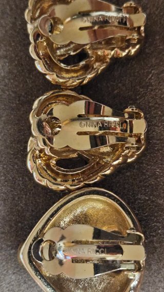 Pendientes Nina Ricci  (2 pares)