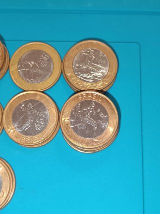 Moedas 1 Real Brasil Olimpíadas Rio 2016