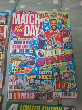 Lote de 6 Revistas Inglesas de Futbol 2025