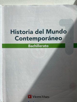 Historia del mundo contemporáneo 1 Bachillerato