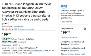 Teclado Plegable TERENCE con Soporte Zeta