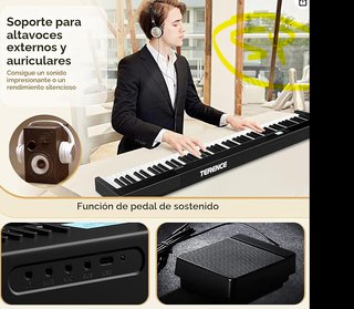 Teclado Plegable TERENCE con Soporte Zeta