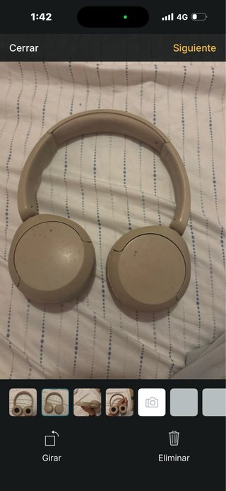 Cascos Sony Beige