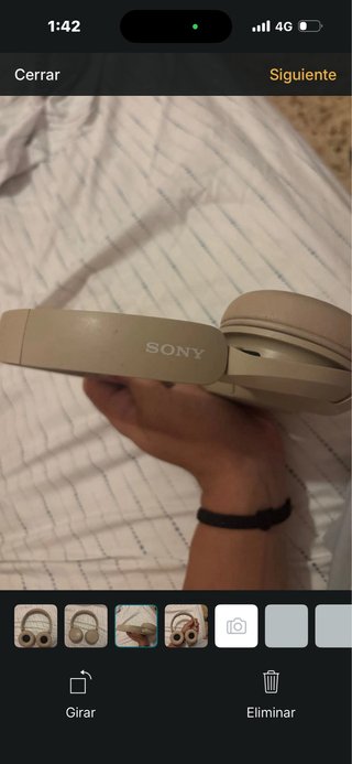 Cascos Sony Beige