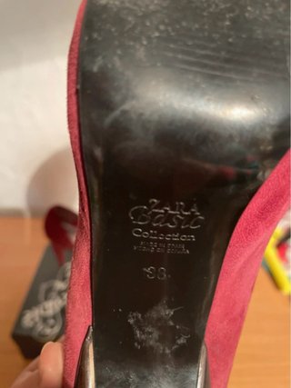 Zapatos de tacón rojos/rosas talla 38