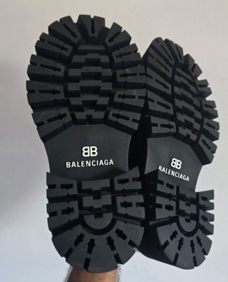 Balenciaga Derby Tractor Pelle Nera 42