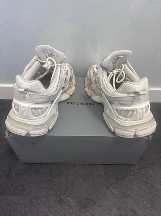 Sneakers Balenciaga Track 2 Bianche Argento