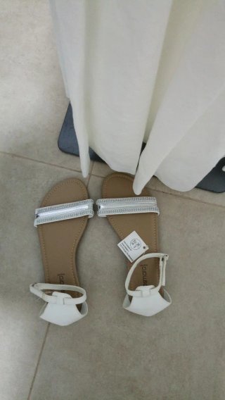 Sandalias Esmara Blancas Talla 38