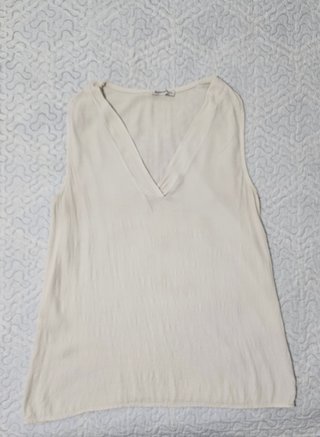 Blusa Beige Transparente Talla M