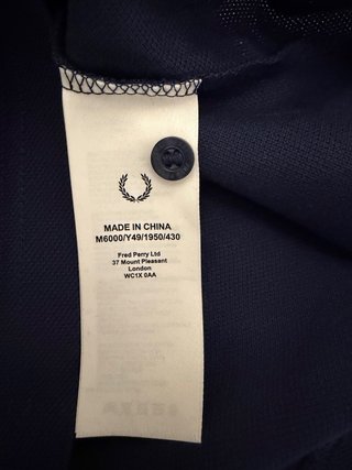 Polo Fred Perry Azul Marino