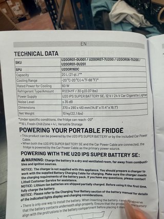 Nevera LiTHELi Eléctrica 20L
