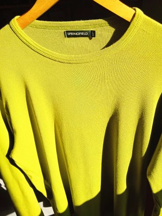 Camiseta Springfield manga larga verde. Talla S