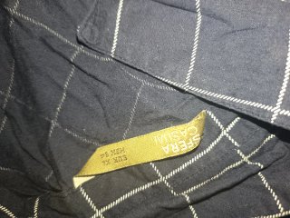 Camisa azul con cuadros