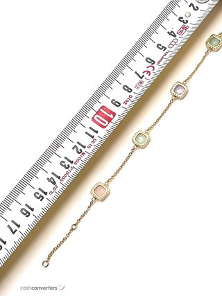 pulsera oro 18k con nacar
