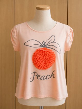 Camiseta Zara Kids melocotón 3D · Talla 13-14