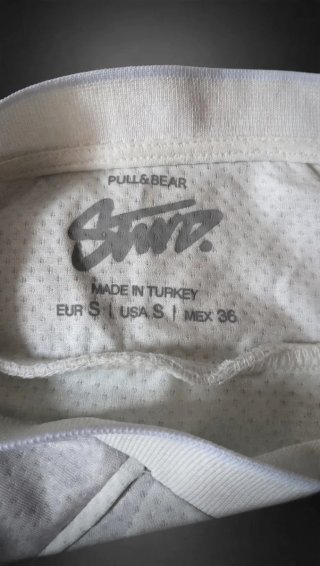 Camiseta Blanca STWD. 1991 Patrón Zigzag talla S
