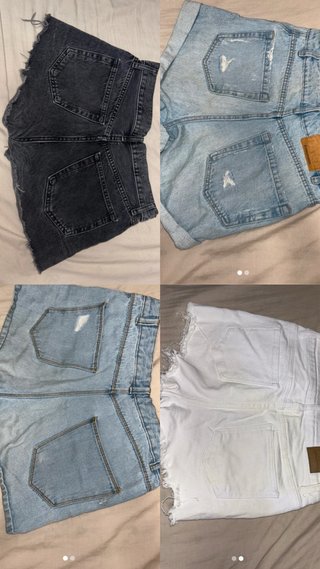 Pack 4 Vaqueros Cortos. Uno por 2€, los 4 por 6€.