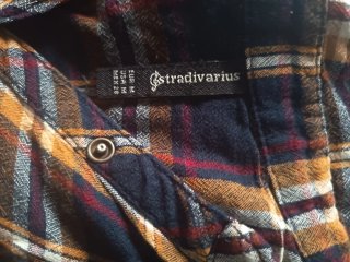 Camisa Stradivarius cuadros M