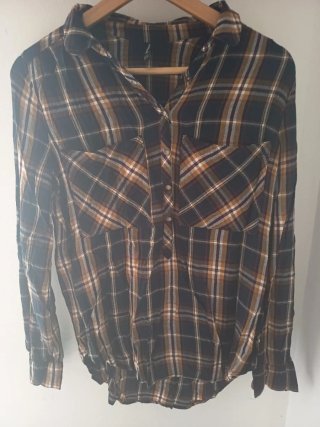 Camisa Stradivarius cuadros M