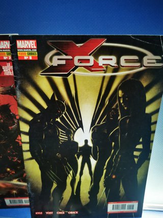 cómics, X-FORCE nº2, 8 y 9  Grapas, marvel