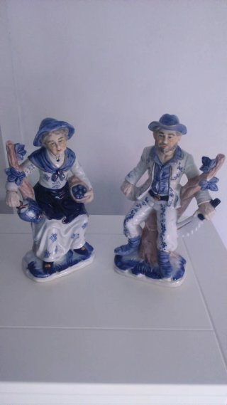 Figuras antiguas de porcelana