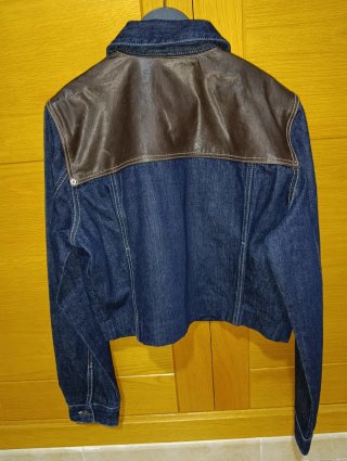 Cazadora Zara Denim y Piel Talla L