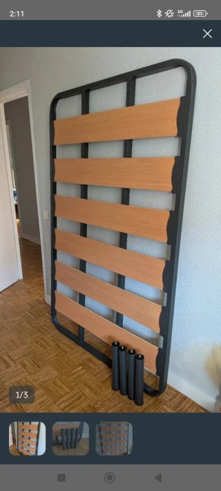 Somier 120x190 cm con colchón
