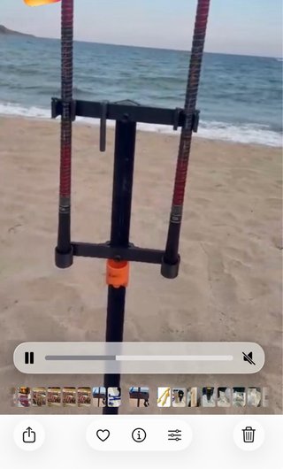 Soporte para 2 cañas de pescar