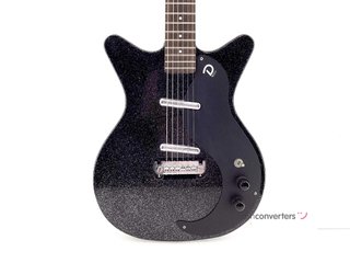 guitarra electrica danelectro blackout 59 black metalflake