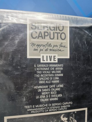 Disco, LP, vinilo, Sergio Caputo – Ne Approfitto Per Fare Un Po' Di Musica LIVE, 1987