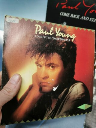 4 discos eps, 7"-PAUL YOUNG, buen estado