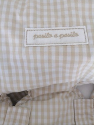 Pasito a Pasito Saco Cuadros Vichy Beige clarito