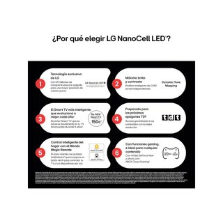 LG 55NANO80A6B televisor 55" 4K NanoCell