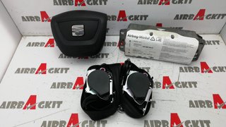 SEAT LEÓN 2 2009 - 2012 SIN SALPICADERO KIT AIRBAGS COMPLETO SEAT LEON 2 2009-2010-2011-2012