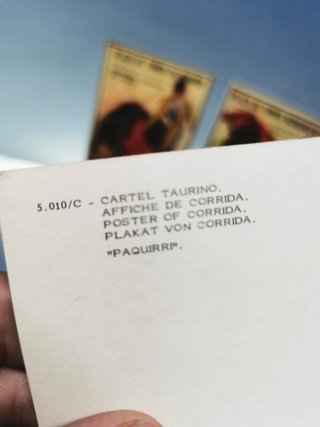 4 postales Taurinas, ediciones Savir