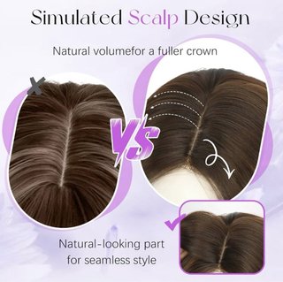 Peluca Mujer Pelo Natural Rubio Dorado 55cm