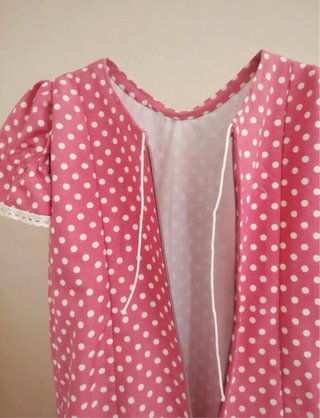Traje de flamenca rosa de lunares | talla 12
