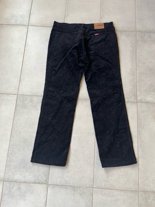 Pantaloni Carrera Velluto a Coste Neri Vintage