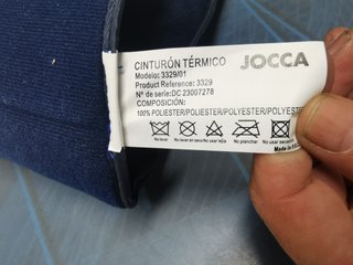 Cinturón térmico, Jocca, nuevo