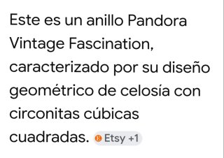 ANILLO DE PLATA PANDORA