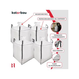 KOTARBAU sacos grandes polipropileno jardín