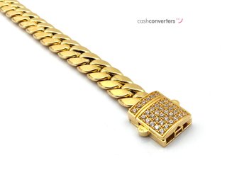 pulsera oro 18k con circonita