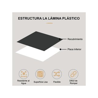 Placa ABS 30x20 cm bicolor grabado láser