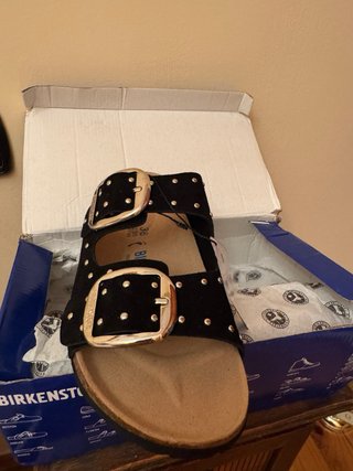 Sandalias Birkenstock ante negro talla 36