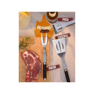 HORUS 23 Kit barbacoa acero inoxidable resistente