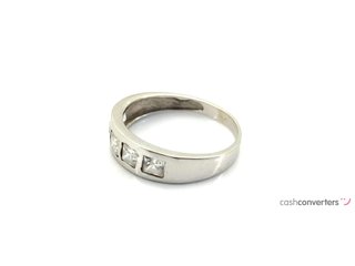 anillo oro 18k con piedra con circonita