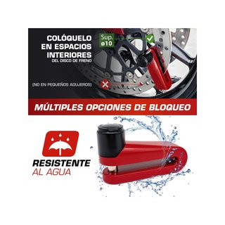 RADIKAL RK510R candado disco moto seguro