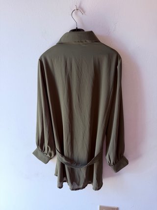 Vestito camicia Zara verde oliva